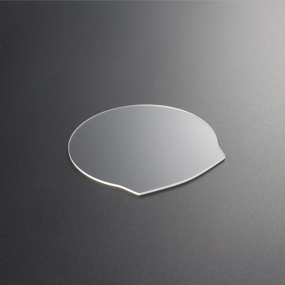 Custom size cnc laser 2.5D watch glass crysta tempered case cover 9h tempered crysta Synthetic sapphire clear watch glass