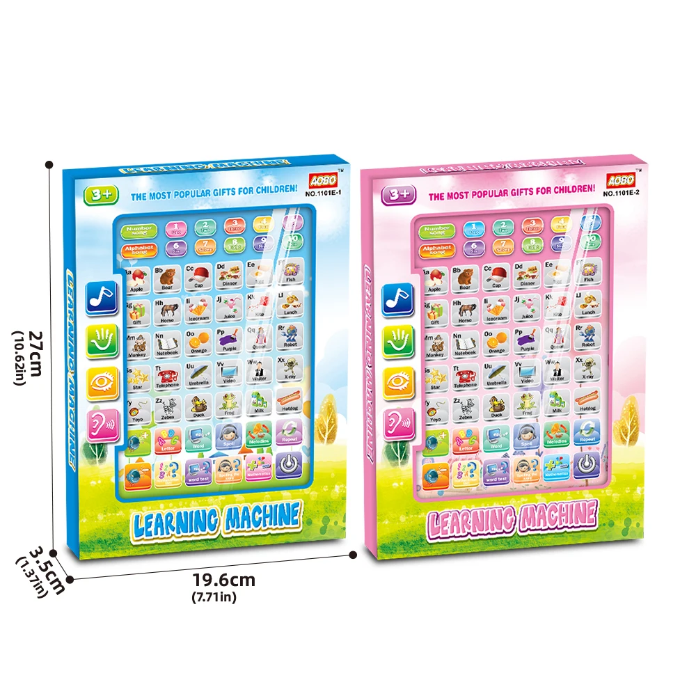 2024 New Kids Intelligent Laptop Multi-functional Early Education English Learning Machine Touch Screen Tablet Toys