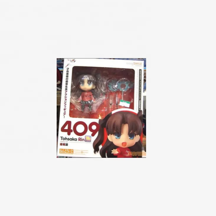 Cute Clay man Tohsaka Rin 409# Vinyl Action Figures Face changing doll Battle dress Model Toy  Fate/stay night