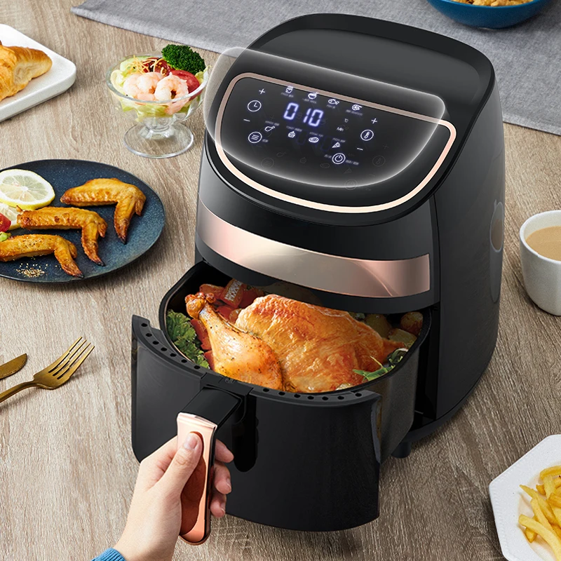 Deerma KZ100 Горячая Циклон воздуха фритюрница с двумя решетками