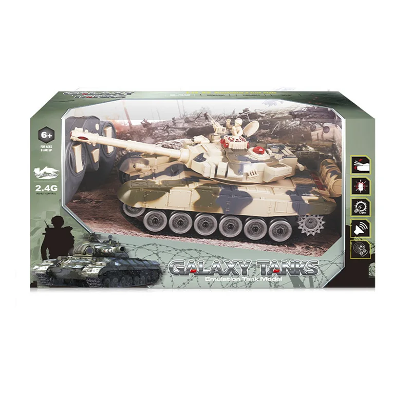 2.4G Russian Tank Model Infrared Control Tank Fighter 11 Channel Hot Sale Remote Control Tank