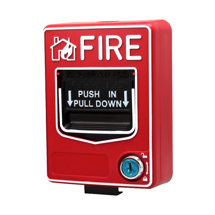 Fire Alarm Conventional Dual Action Manual Call Point Wired Emergency Pull Station
