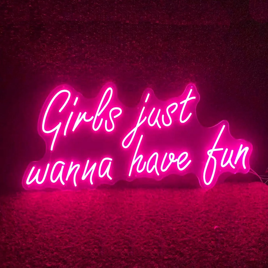 Girls Just Wanna Have Fun  Neon Light Decorative Lighting Customized Neon Signs