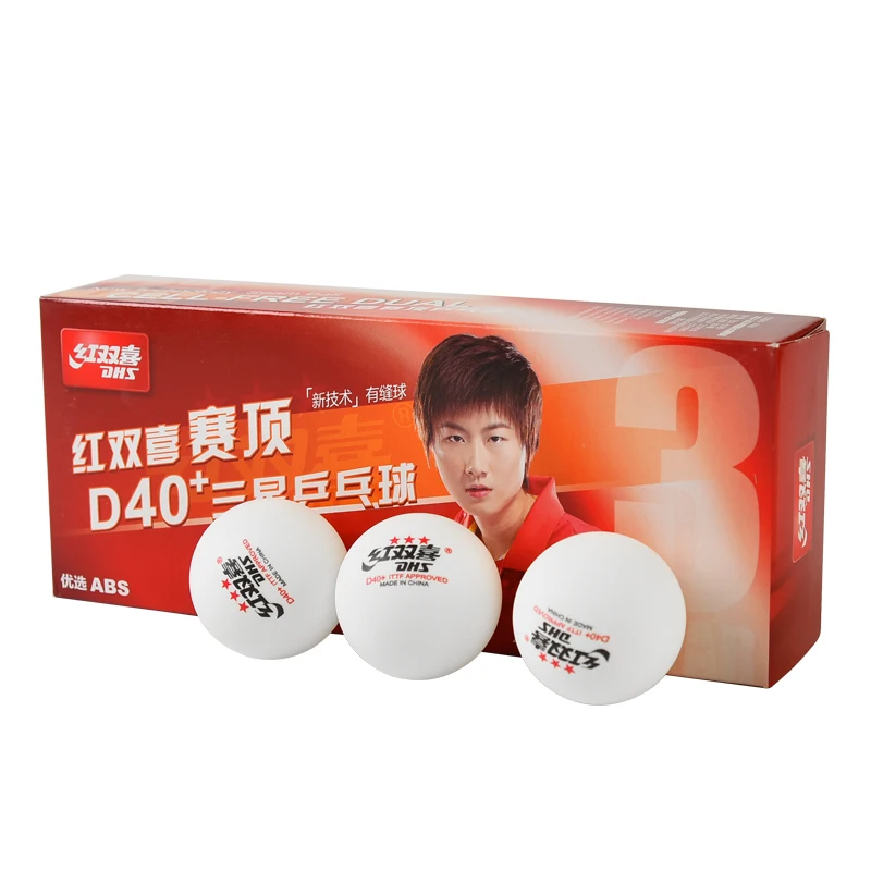 Одобренные Ittf белые мячи для настольного тенниса D40 + 3 звезды, мячи для пинг-понга