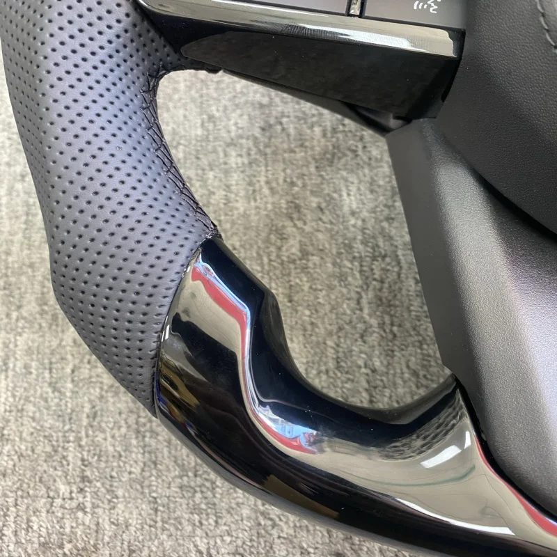 Car Accessories Custom Leather Steering Wheel For Toyota Hilux Revo LC 70 79 Land Cruiser Pick Up Fortuner  2017-2021