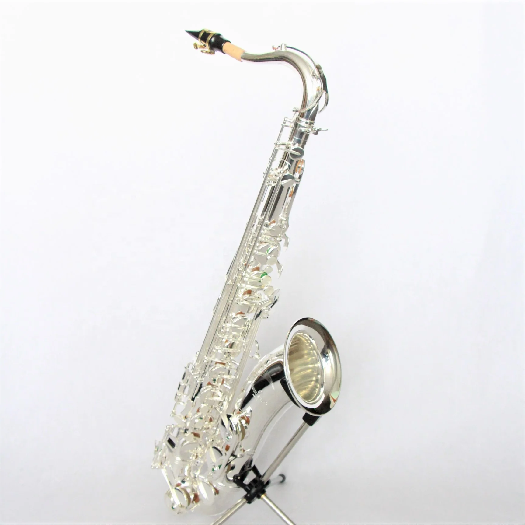 Excellent top quality professional tenor saxophone beautiful silver plated saxophone handmade saxophone tenor