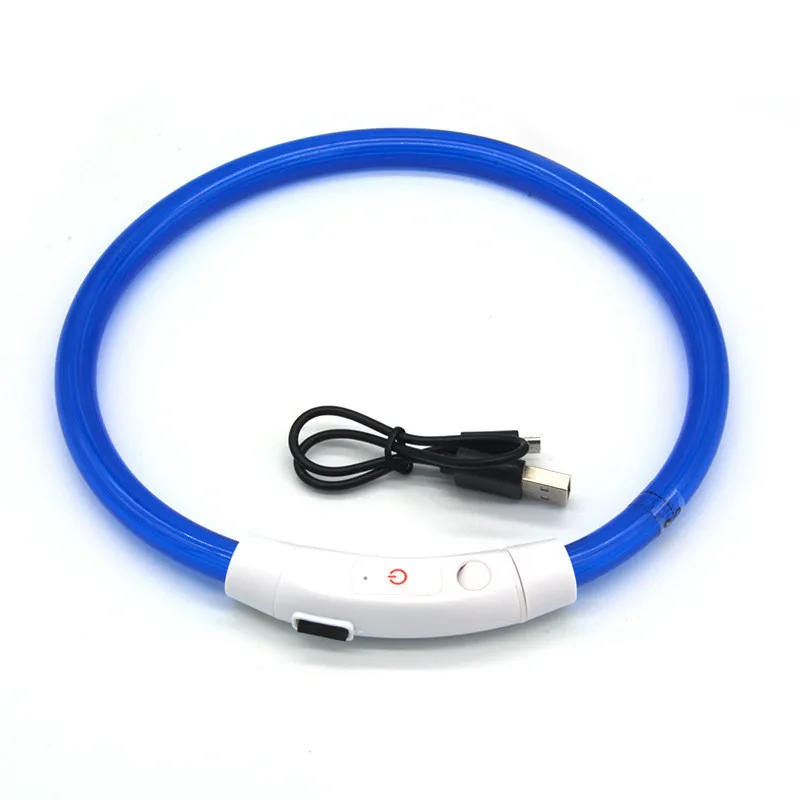 Led Dog Collar, USB Rechargeable Flash Dog Necklace Light, Pet Safety Collar Makes Your Beloved Dogs Be Seen at Night for Dogs