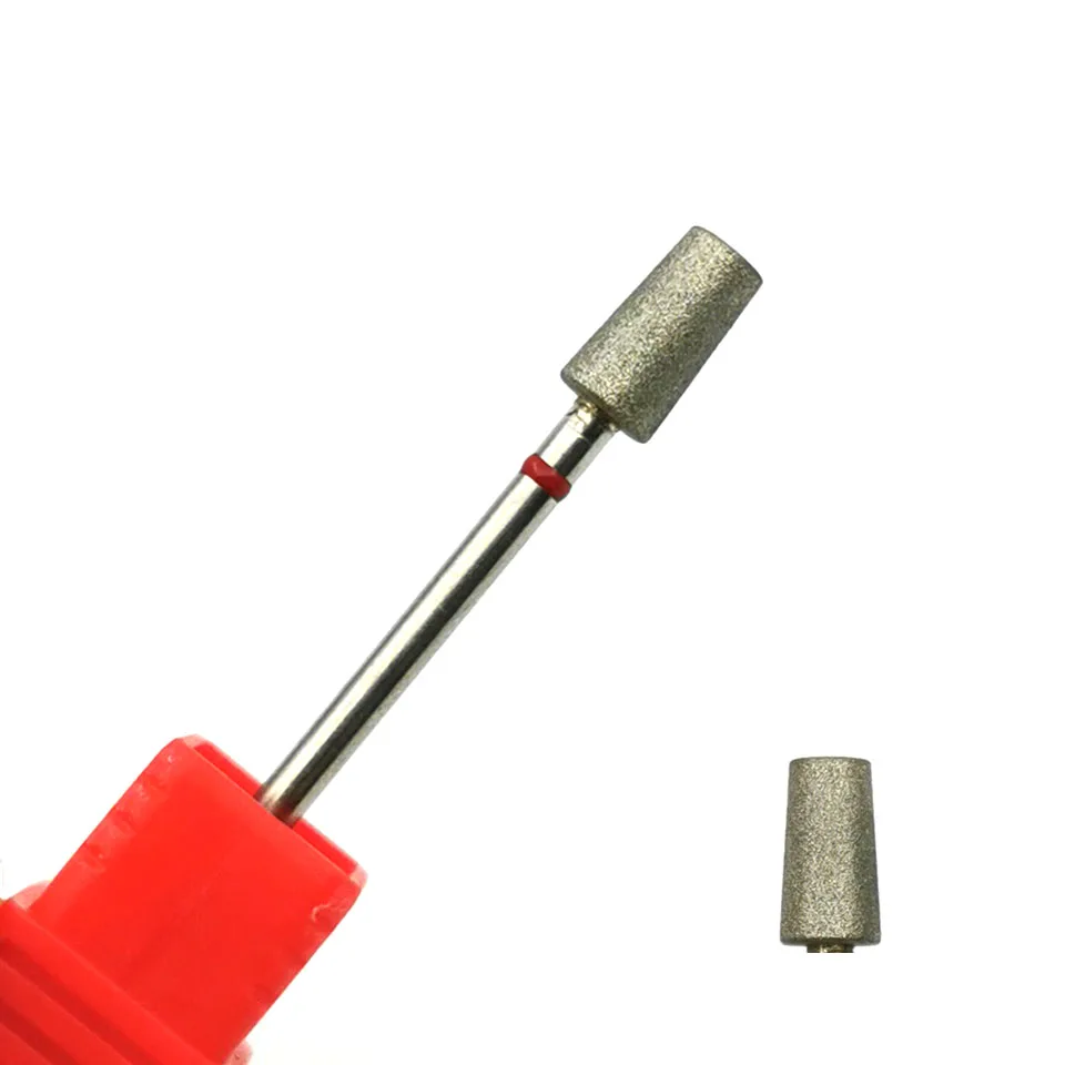 HYTOOS Fine Grit Russian Cuticle Bit Diamond Nail Drill Bits Electric Manicure Drill Rotary Burr Mills Nails Accessories Tool