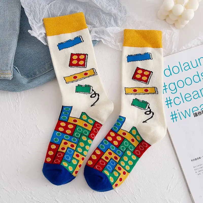 China Factory Wholesale Childhood Game Section Simple Design Cute Socks For Kids Cartoon