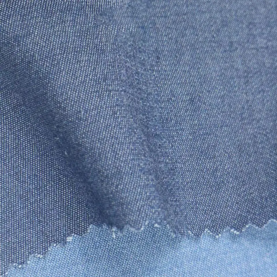 Soft fiber 150-160gsm woven breathable 65% tencel 24%polyester 10%rayon 1%spandex twill fabric for dress