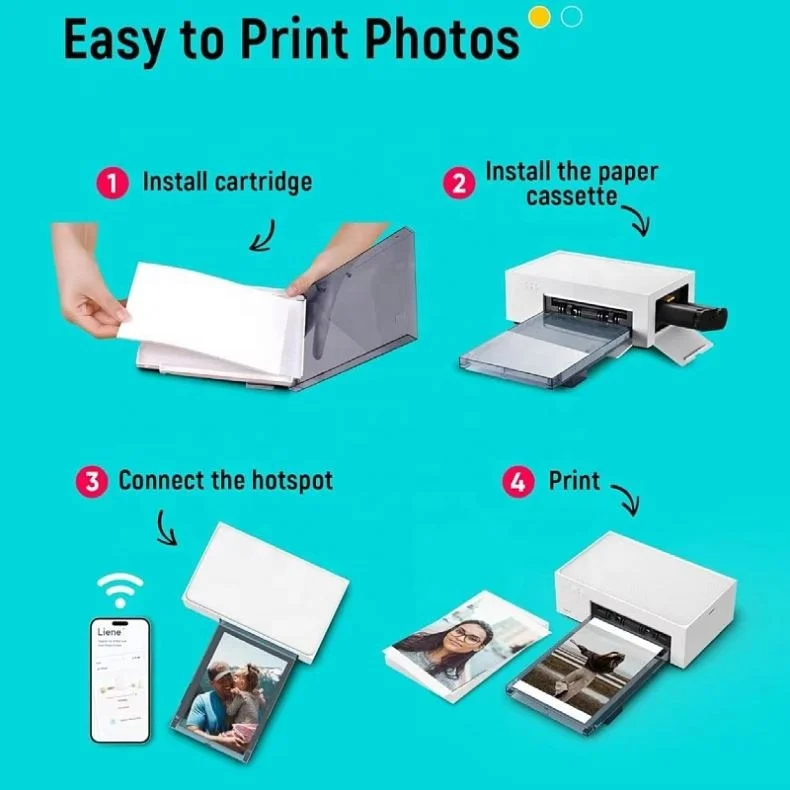 Portable Photo Printer With Minimalist Design Ideal For Ios And Android Devices