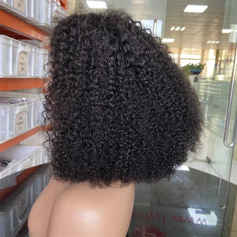 Cheap Brazilian Short Bob Lace Front Wig Hd Lace Frontal Wigs Human Hair Kinky Curly Glueless Full Hd Lace Wigs For Black Women