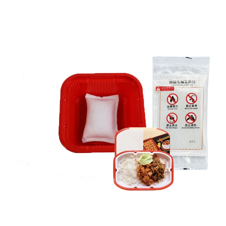 Factory Export Price 30-90g Flameless Ration Heater Chemical Reaction For Food Heat Price Cheap