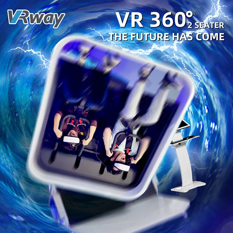 360 градусов 9D VR кинотеатр Box Egg 2 сиденья американские горки виртуальной реальности симулятор кресла в форме яйца