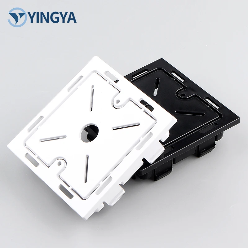 86 Embedded Concave Square Wire Box with Hidden Bottom Groove Plastic Bottom Socket for Kitchen Use