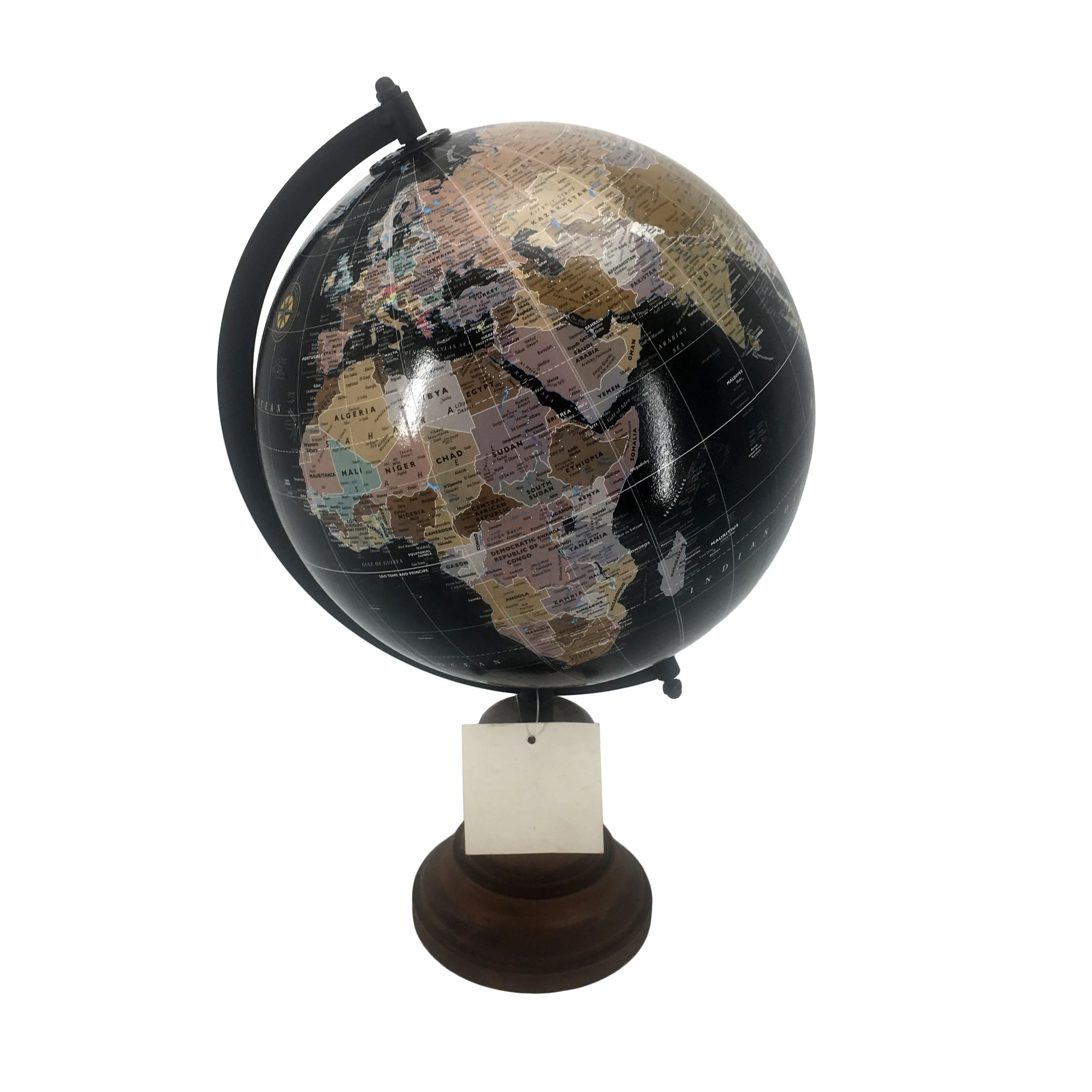 Unique Home Decoration School Desktop Table Children Gift Wooden Base Plastic World Mova Globe For Kids