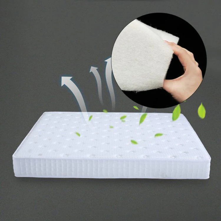 Thermal bonding hard cotton for mattress wadding