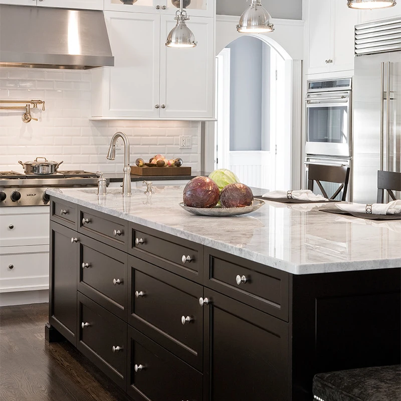 European Style Modular Kitchen Set with Laminate Finish