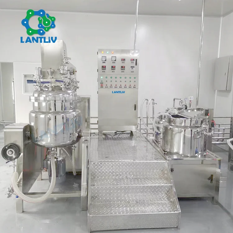 Vacuum Homogenizing Mayonnaise Pomade Meat Emulsification Mixing Emulsifying Emulsion Pump Vacuum Mixer Emulsifying Machine