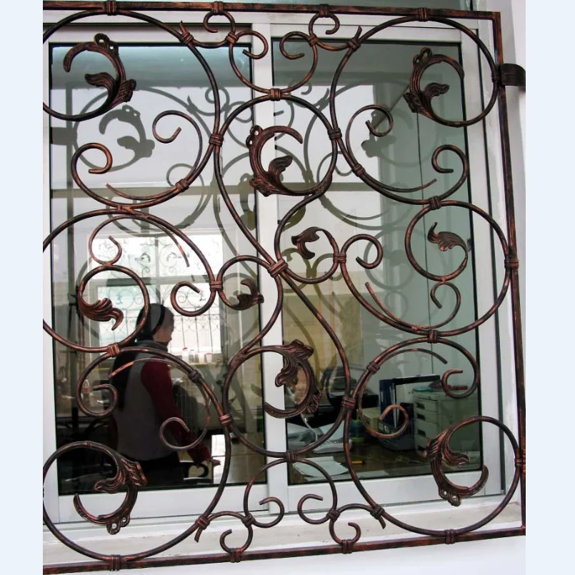 wrought iron window grille