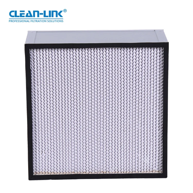 Industrial Galvanized Frame High Efficiency Pleated hepa h10 h11 h12 Air Filter