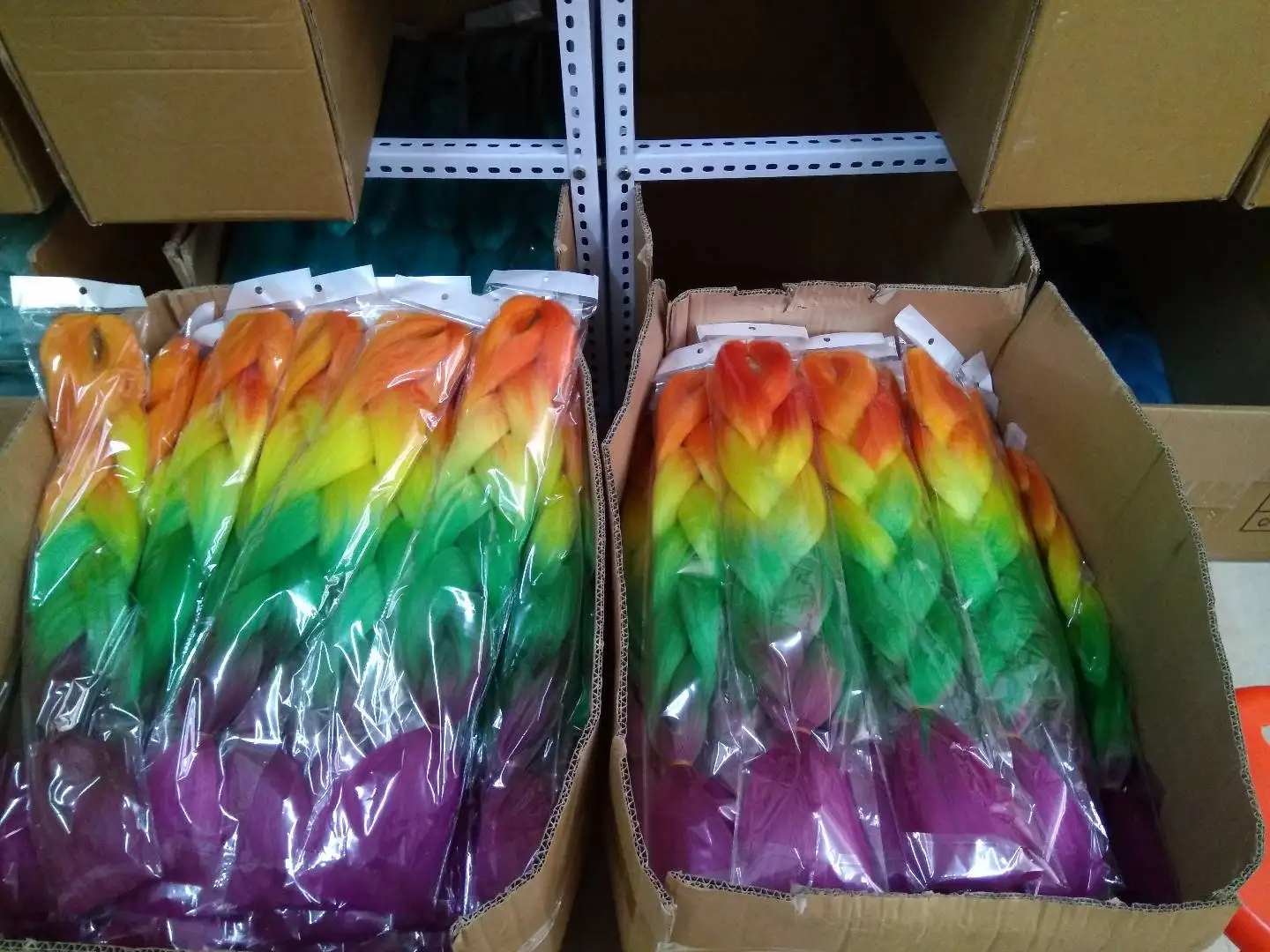 Wholesale African Women Hair Attachment For Braids 160 colors 24 inches 100g ombre color Jumbo Braid 100 Synthetic