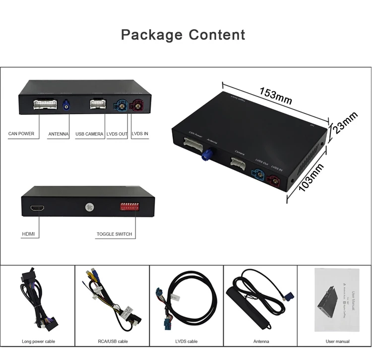 Multimedia Video Interface E60 Carplay Retrofit Kit CIC For BMW 2009-2012