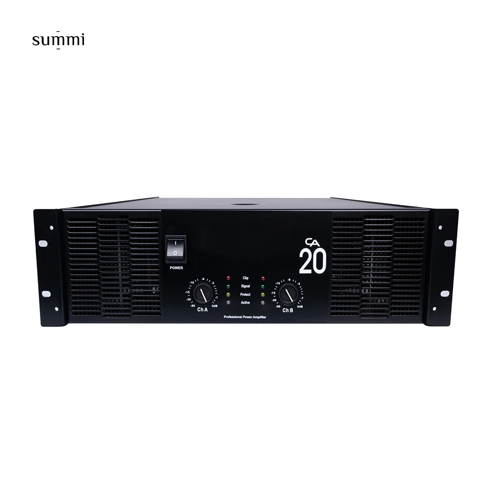 CA20 Hot sales 2*1300 W Class H Audio Power Amplifier 2 Channel DJ High Power Amplifier For Performance