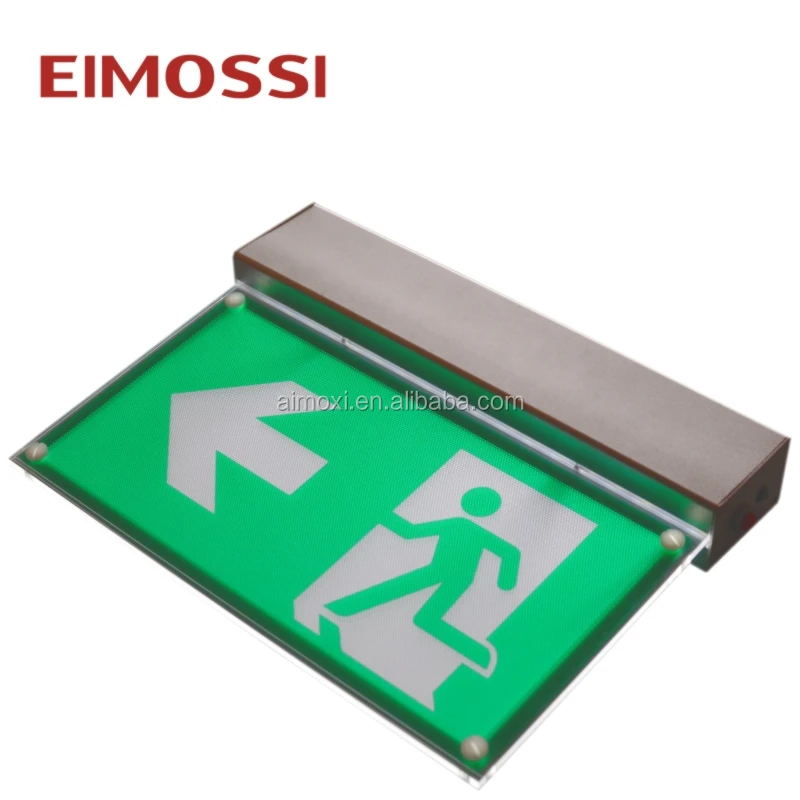 
Smd 2835 led emergency lighting exit signage with battery for warehouse 