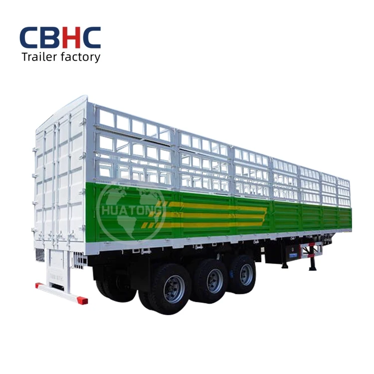 3/4 axles Multi wheel heavy tractor sidewall semi-trailer (Flatbed Fence tipper tanker Optional) cargo truck trailer