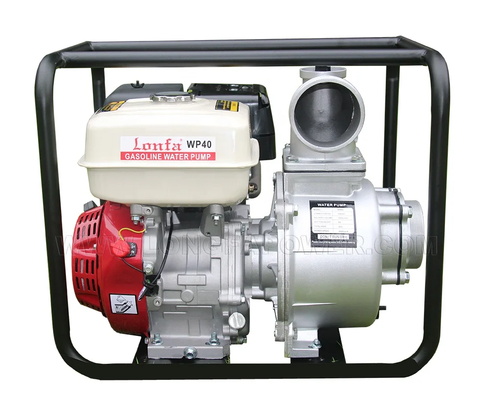 WP40 100 mm высокого давления 9HP 13Hp Gx270 Gx390 4 дюймовый большой поток бензиновый топливный двигатель водяные насосы для воды насосной машины
