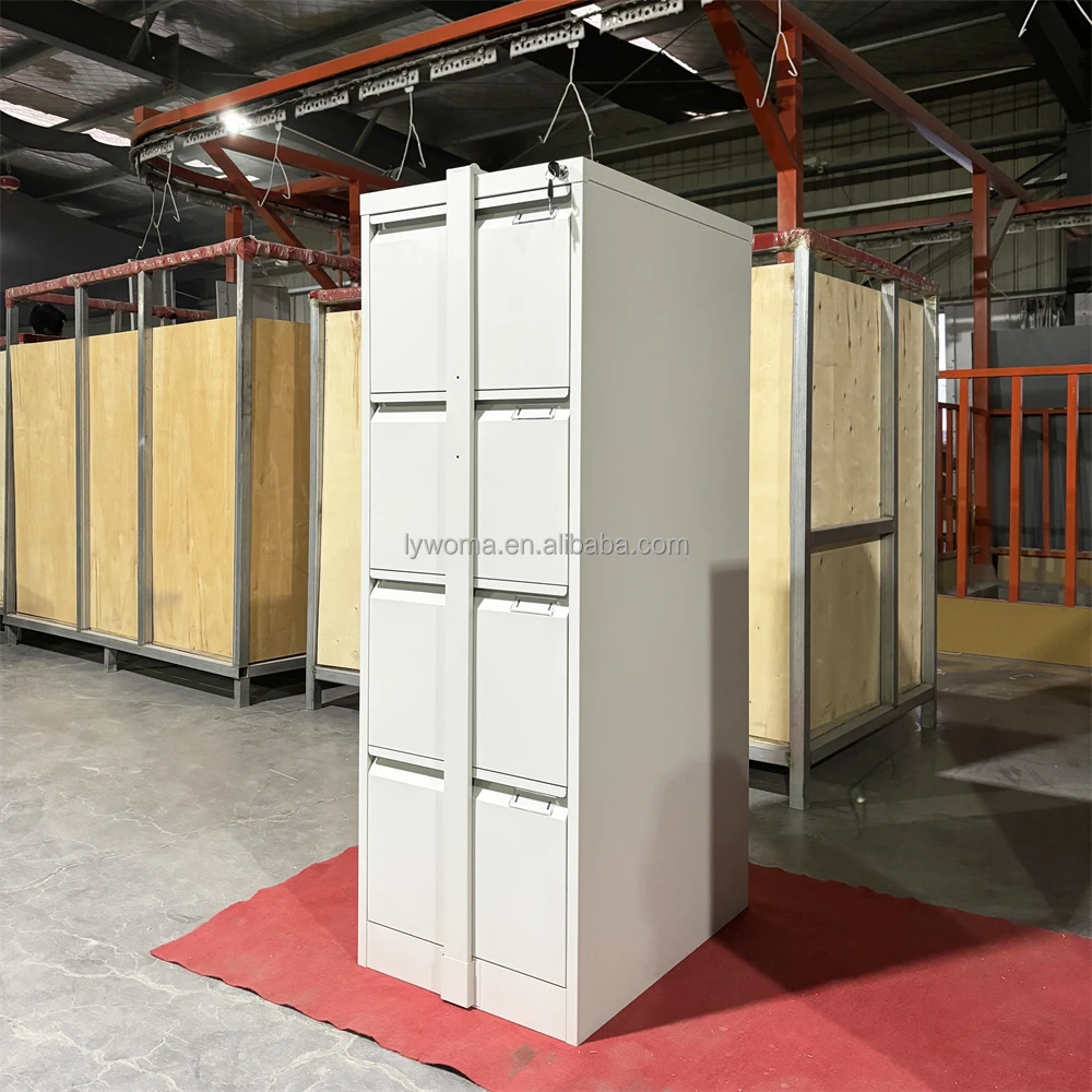 Office Furniture Metal Drawer Cabinet 4 Drawer File Cabinet Vertical Steel Storage Cabinet