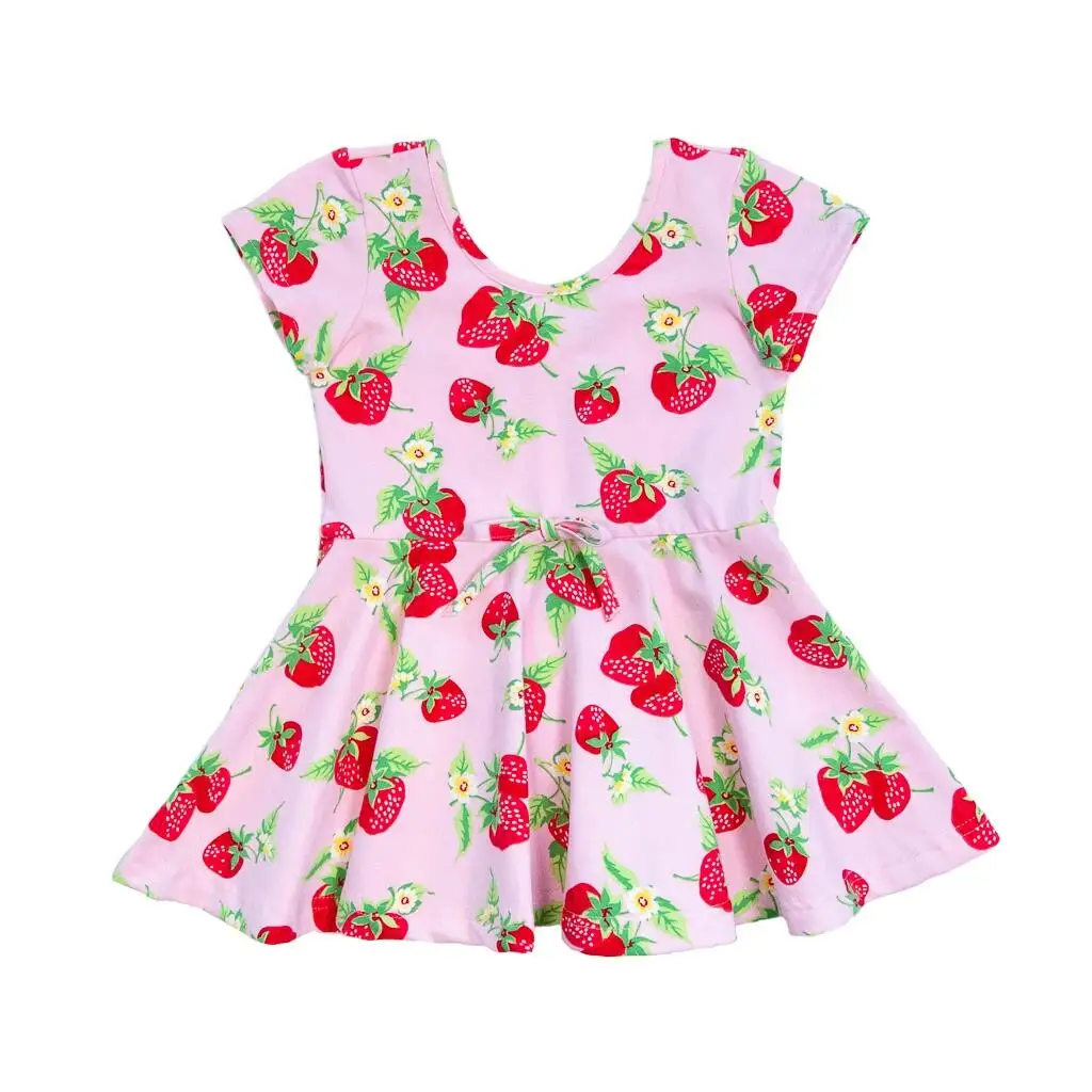 colorful flower girl dress fancy kids dress best selling 100% cotton bulk clothing for sale