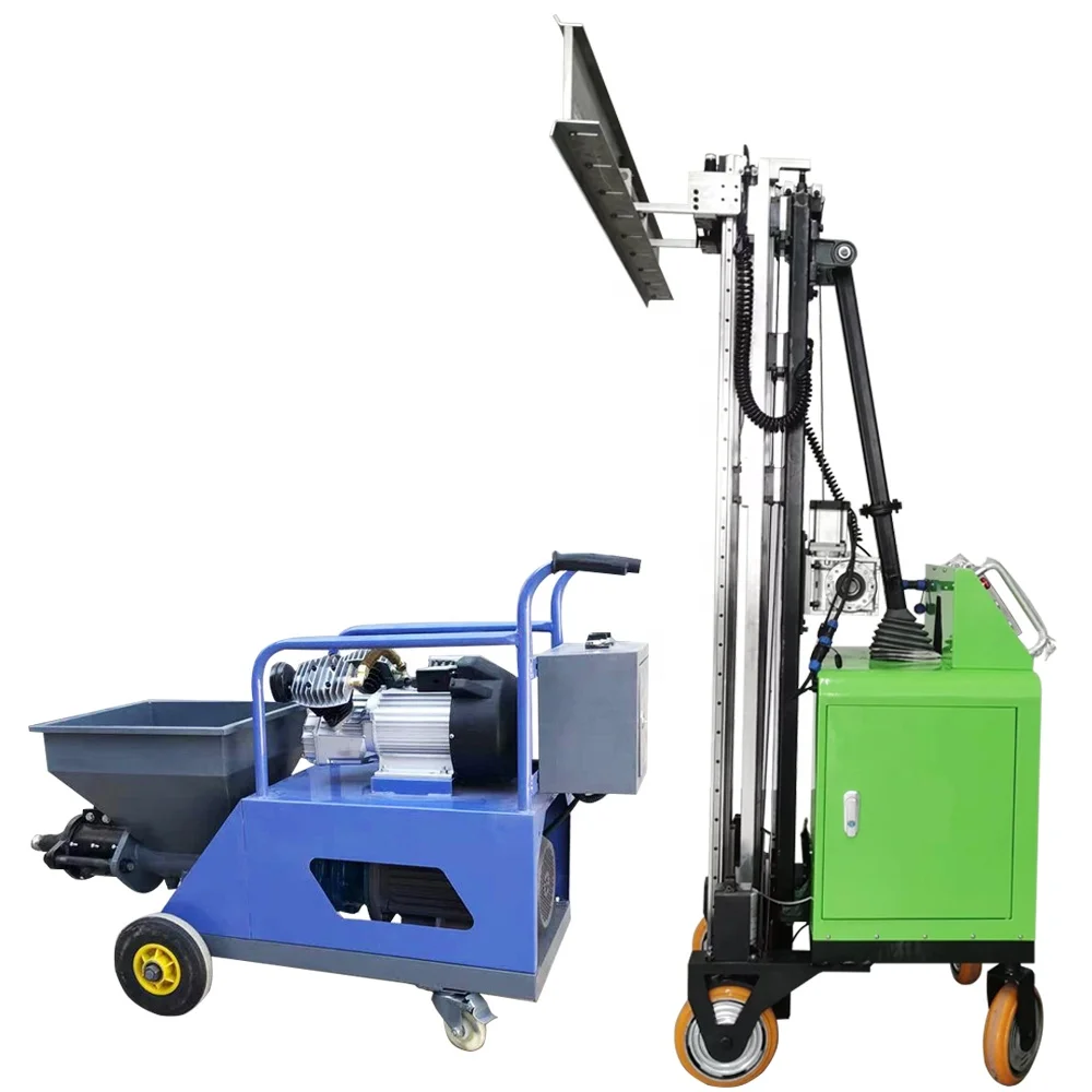 Indoor Mortar Cement Dry Mortar Machine Wall Plastering Robot Automatic Wall Plastering Wall Mortar Intelligent Scraping Robot