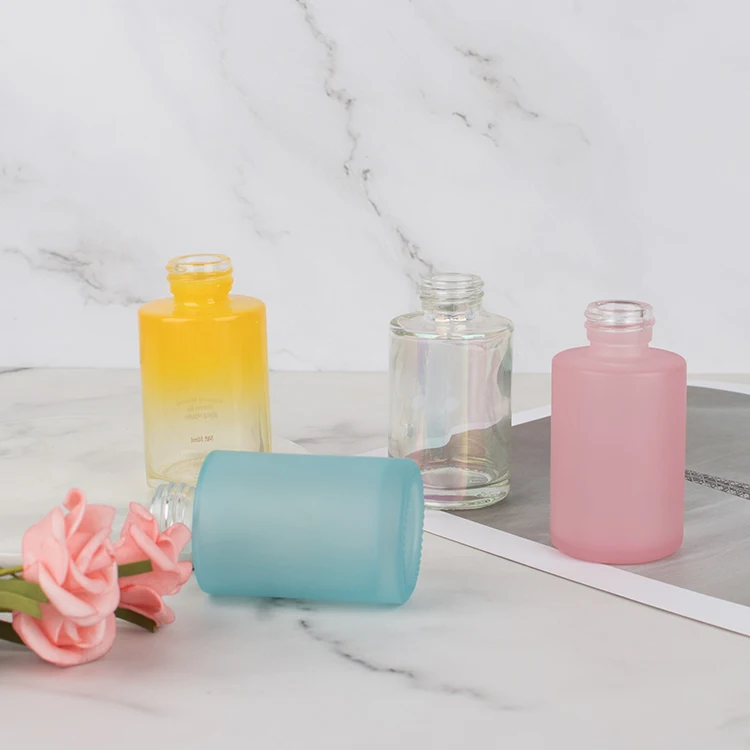 30ml pink oil dropper lash serum oil dropper glass essential oil bottle