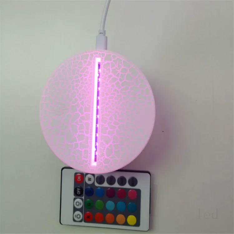 Halloween Series Led Lamp 3d Table Lamp Creative Usb Night Light Cracked Base Bedroom Decor Led Atmosphere Bedside Lamps Gift