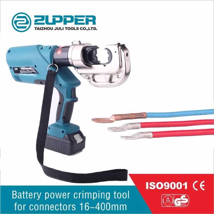 ZUPPER EZ-400 Battery Powered Electric Hydraulic Termination Wire Cable Crimping Tool For Terminal