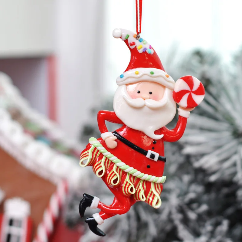 Home-Weddings-Christmas Holiday Decor, DIY Hanging Ornaments Snowman Santa Claus Little Deer,Christmas Tree Hanging Decorations