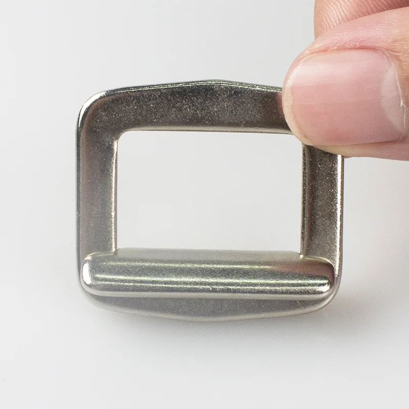 Custom 38mm Inner Width Metal Adjuster Release Tri Glide Buckle For Safety Belts