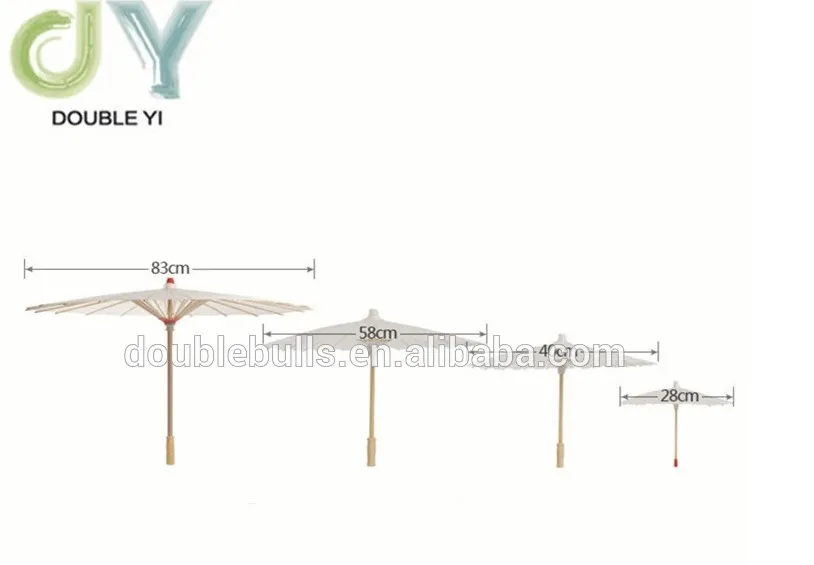Wholesale DIY blank  paper umbrella
