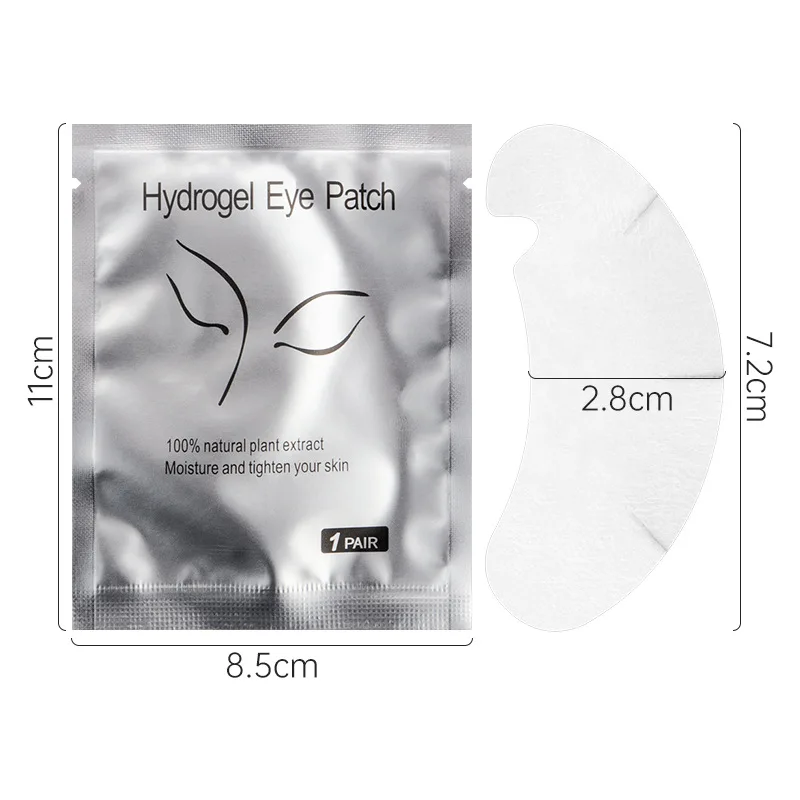 Newest U Type Disposable  Anti Dark Circle Collagen Eye Crystal Mask Hydrogel Patches Eyelash Extensions Gel Under Eye Pads