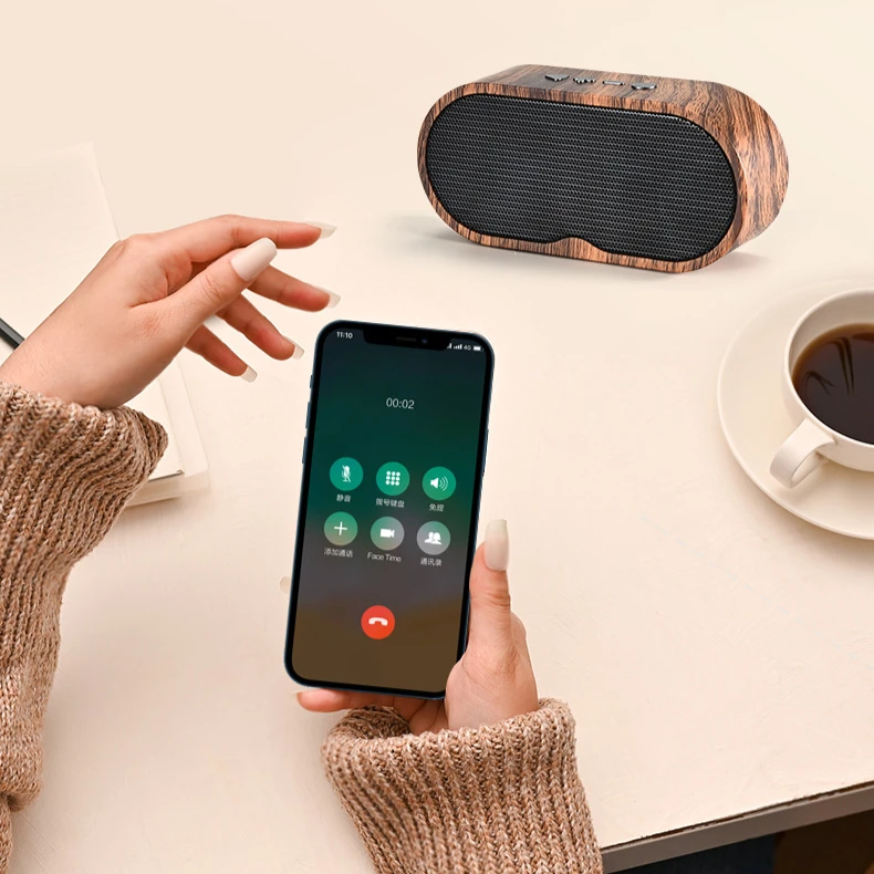 Retro Mini Bluetooth Speaker with Card Slot - Portable, Custom Logo, Ideal for Promotional Gifts and More