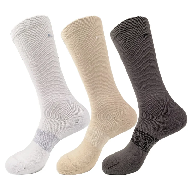 OEM Sports terry lulu Men logo socks Athletic Trainer hip-hop Skateboarding socks Running Basketball cream custom words Sock