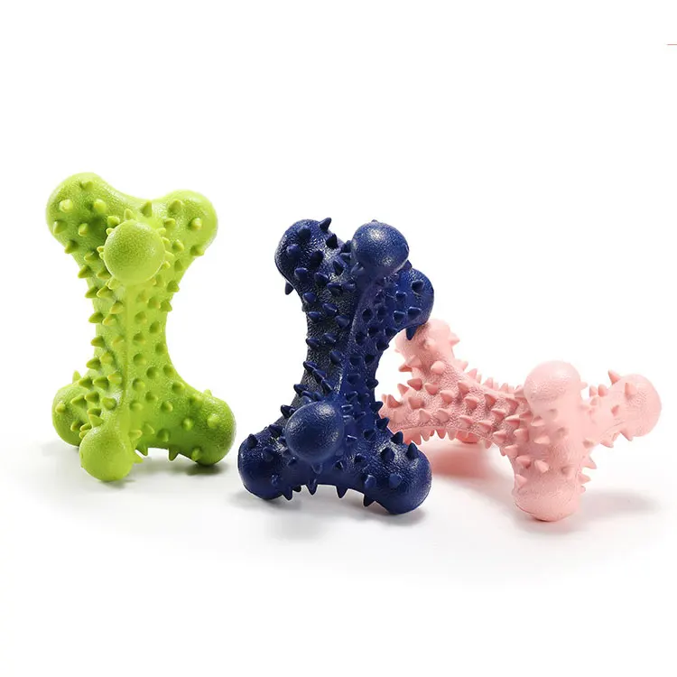 OEM Natural Rubber Dog Chew Bone Toys Manufacturer Durable Dog Toy Custom