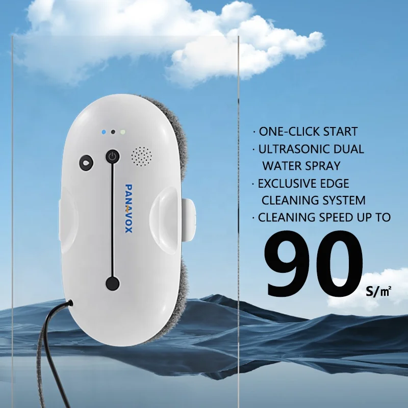 Huidi Newest window cleaning robot with Exclusive edge detection CE CB Rohs window cleaner robot