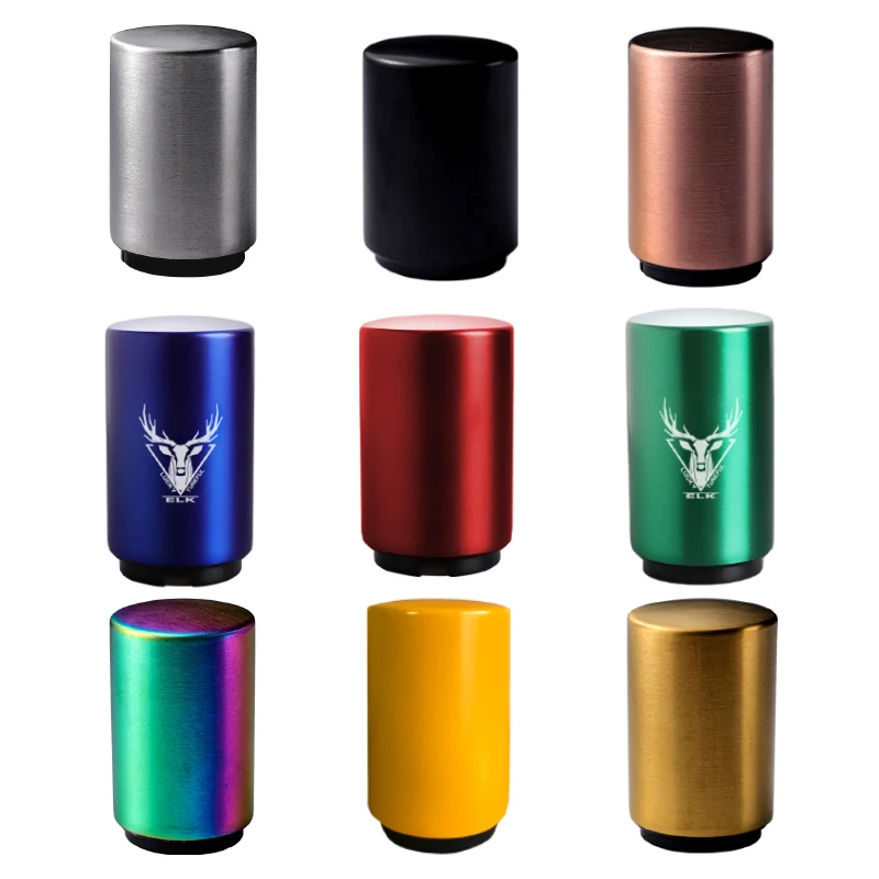 Custom Laser Logo Bar Tool Stainless Steel Automatic Push Down Pop Top Off Beer Bottle Opener