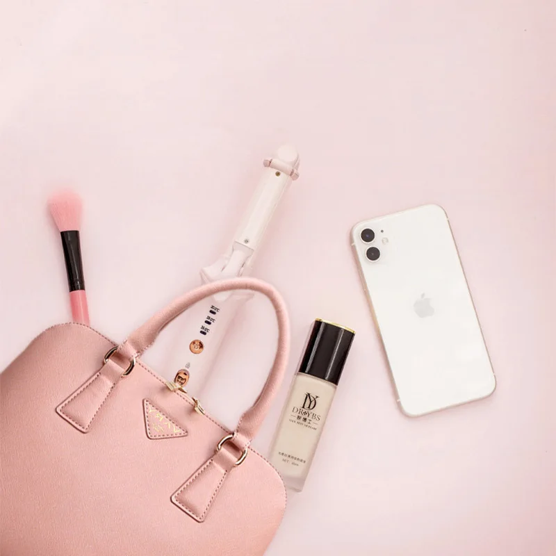 Индивидуальный логотип беспроводной USB портативный тип C мини перезаряжаемый Керамический выпрямитель для волос и бигуди