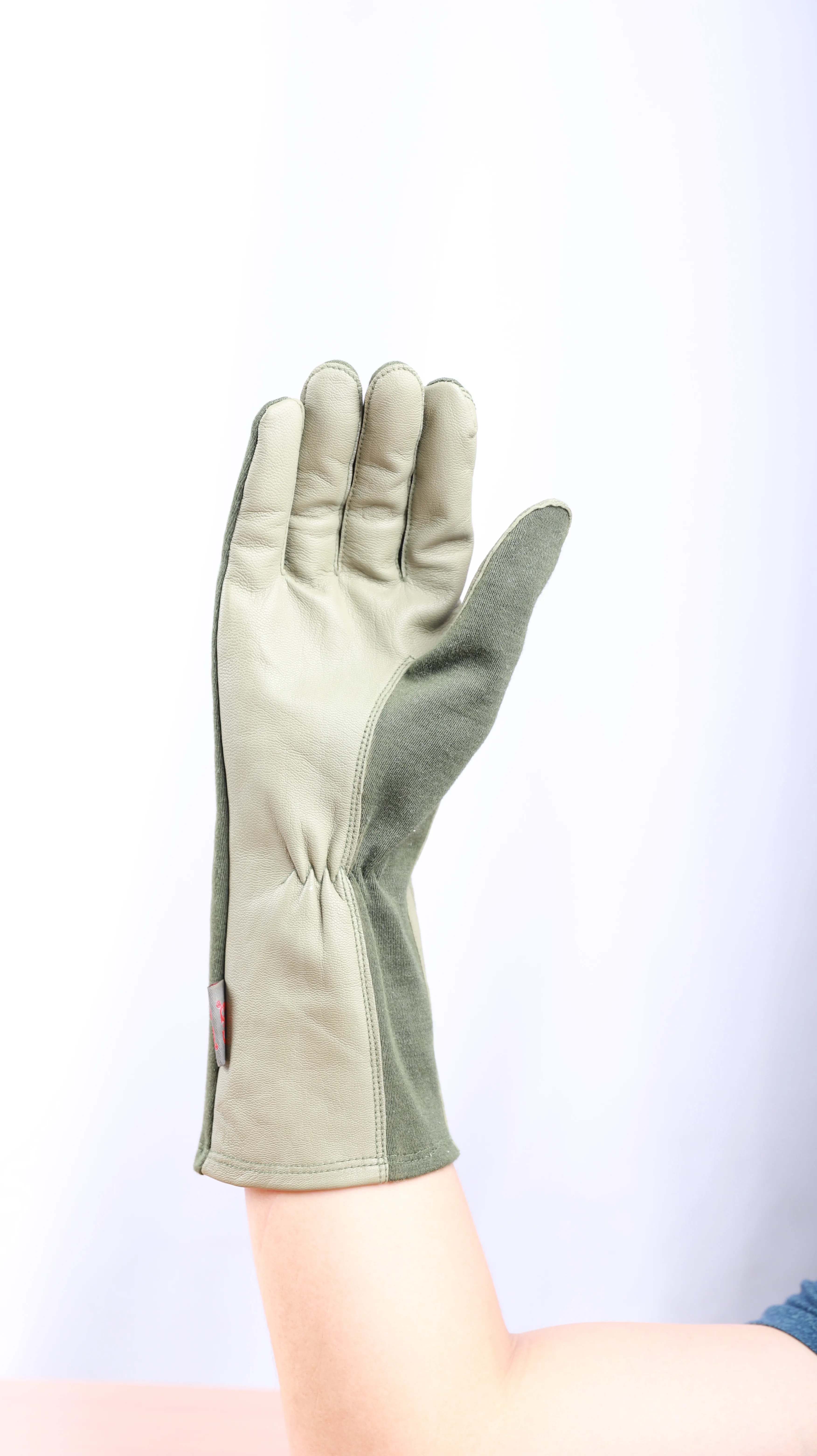 Green color Factory supply  nomex flight gloves pilot glove flight glove