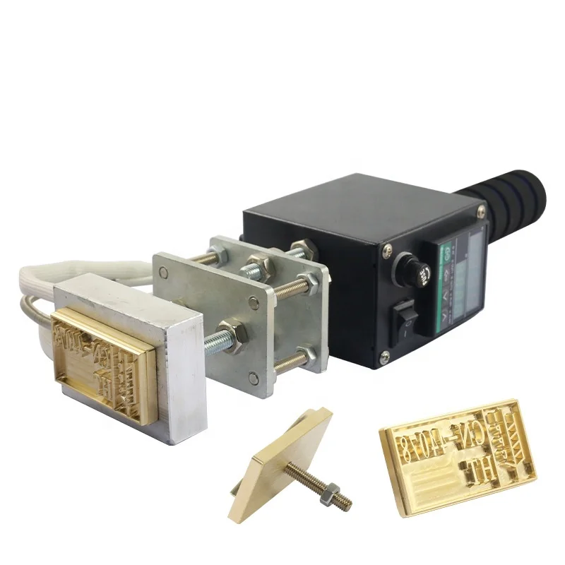 Hand Held Bronzing Machine Copper Mold Bronzing Wood Leather Coconut Logo Branding Portable Bronzing Machine Small