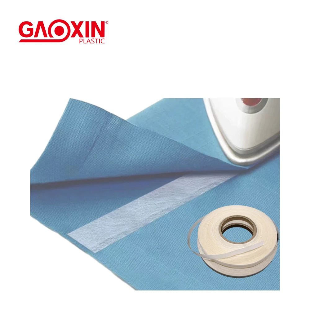 Adhesive transparent tpu film double sided tape sewfree seamless hot melt tape for t shirt, business suit, down jacket